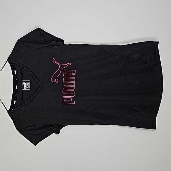 Puma small black athletic short sleeve shirt - Picture 1 of 6